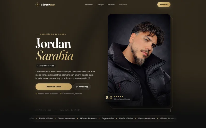 Portada de la página de B4rber Rou