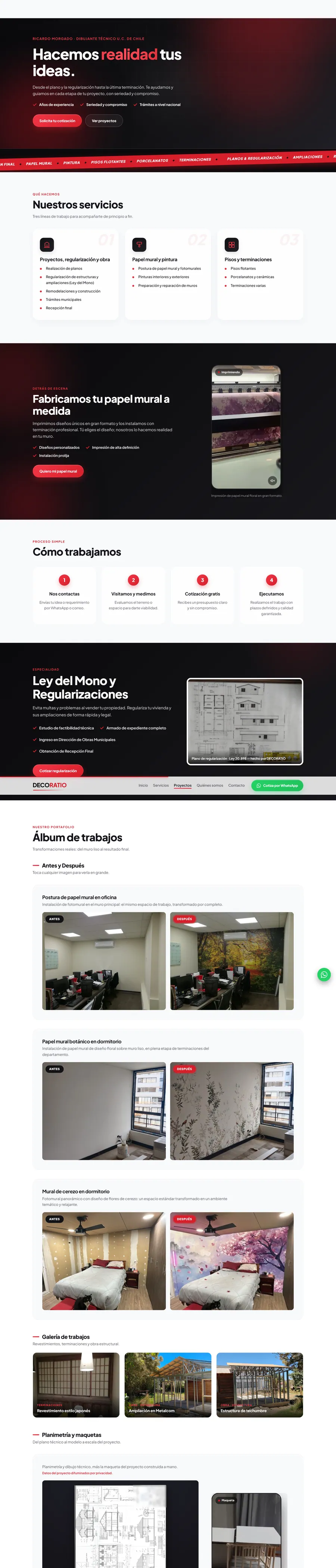 Sitio de Decoratio Construcciones