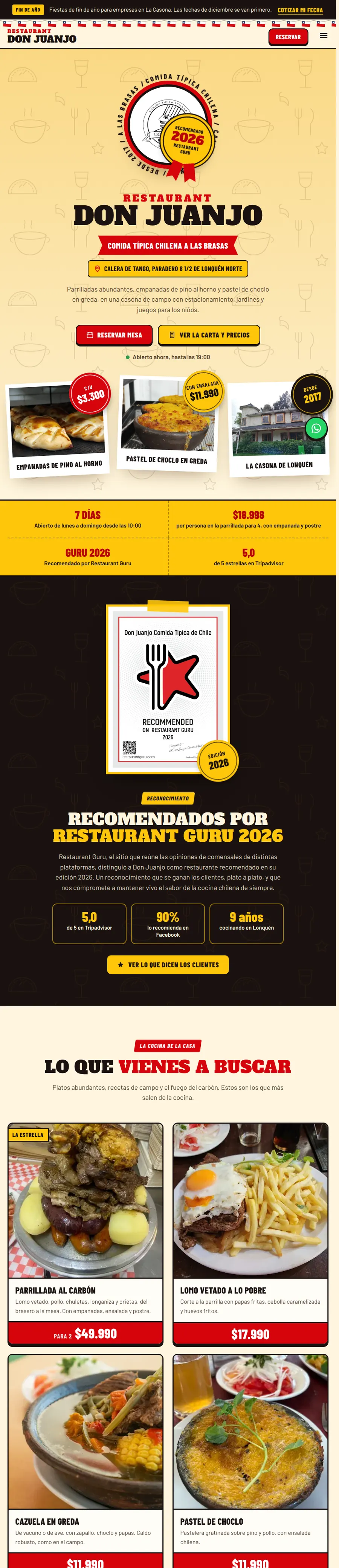 Sitio de Restaurant Don Juanjo