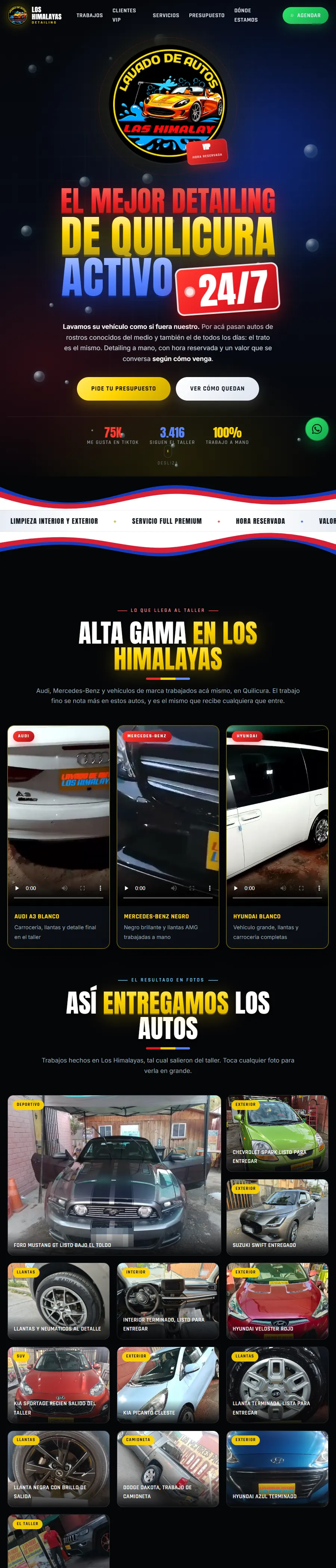 Sitio de Lavado de Autos Los Himalayas